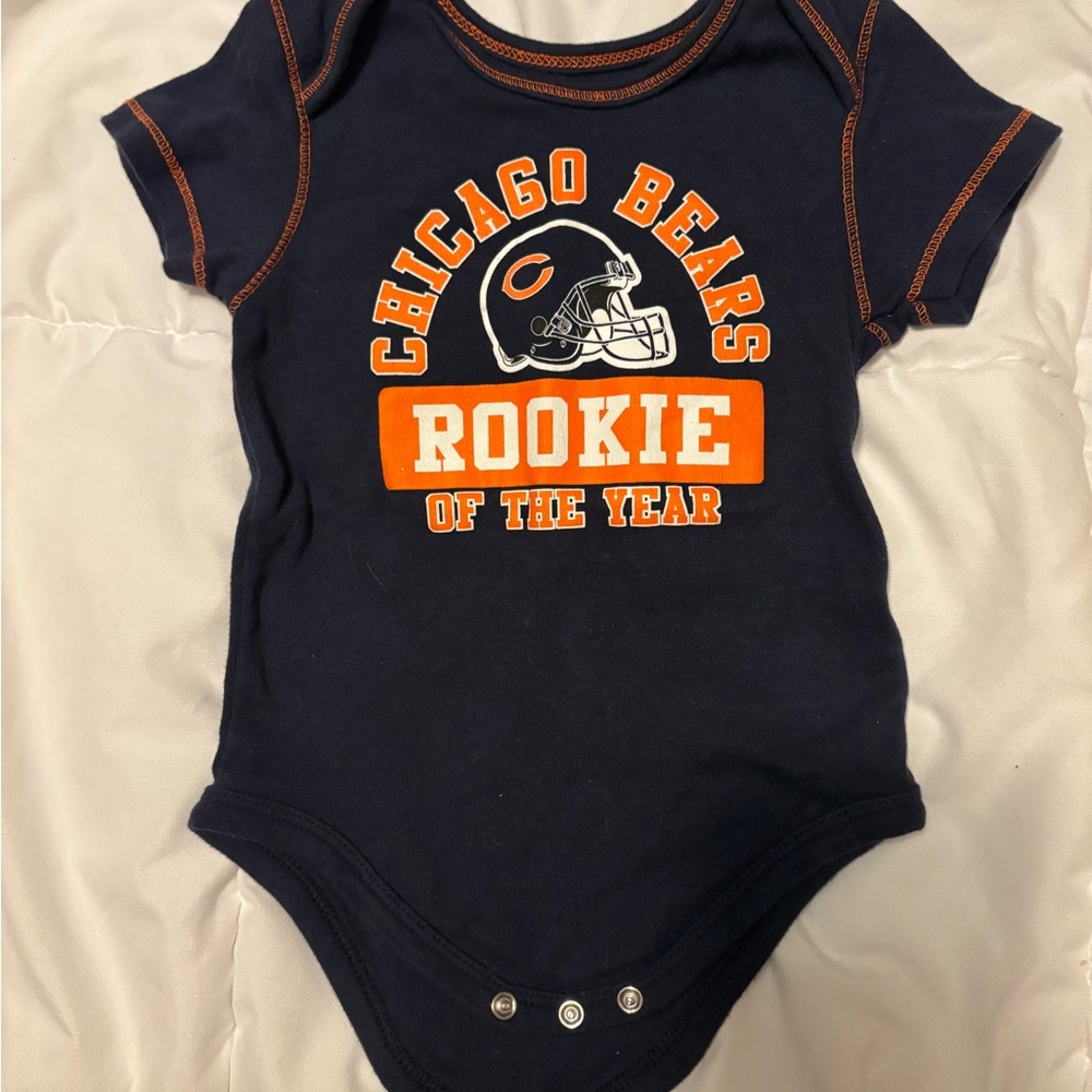 NFL Chicago Bears Navy and Orange Baby Bodysuit